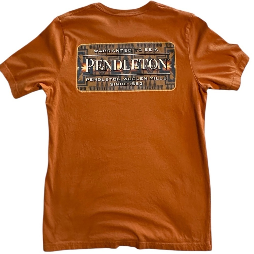 Pendleton Men's Executive Boot Barn style short sleeve tee in Rich Orange. (31)